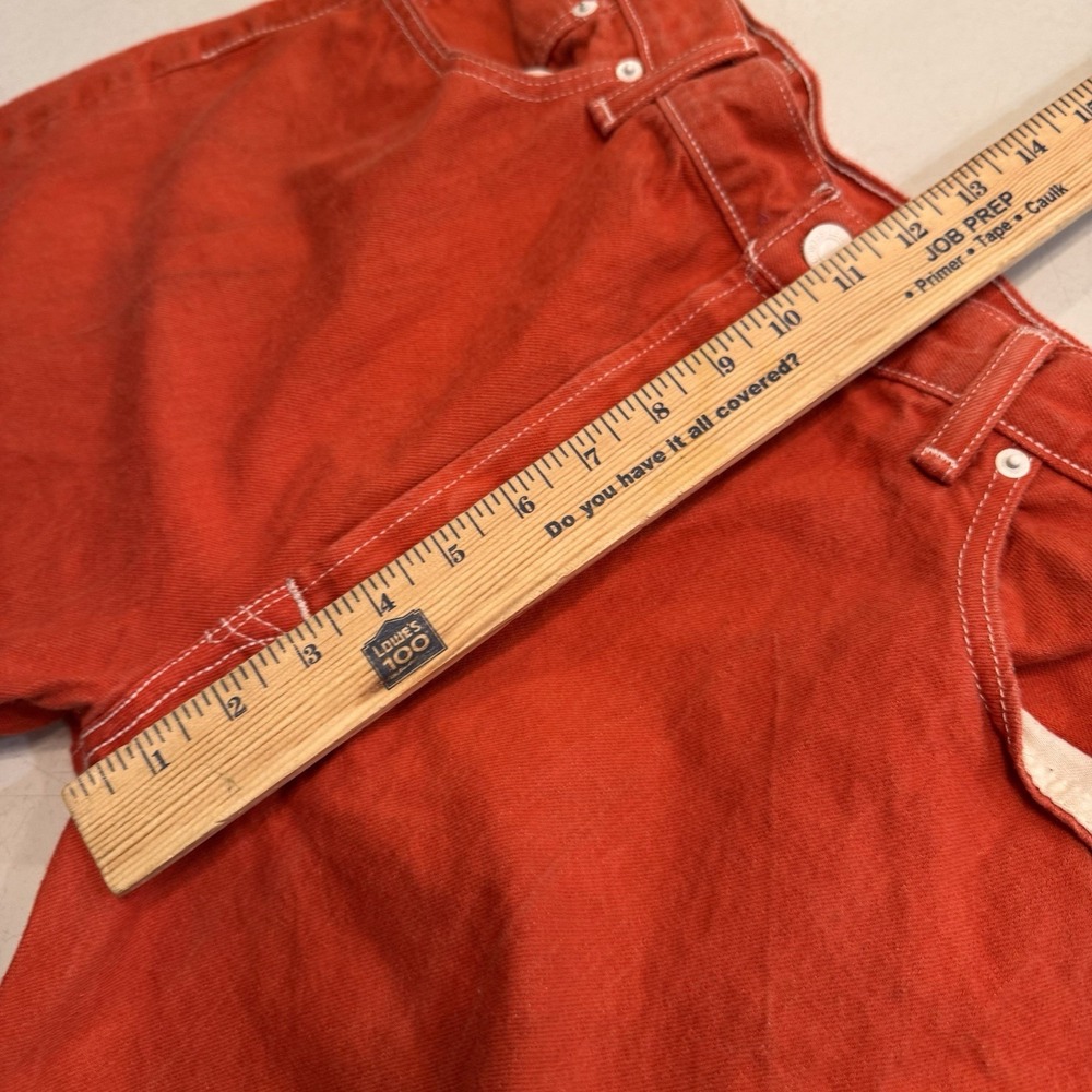 Levi's 501XX Men Jeans 38x 30 Red Denim Straight Button Fly Cotton Logo Vintage - Picture 8 of 10